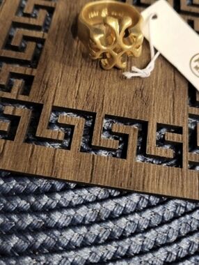 Tory Burch Gold Logo Ring Size 7